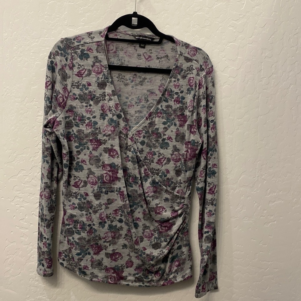 Rock & Republic faux wrap sweater